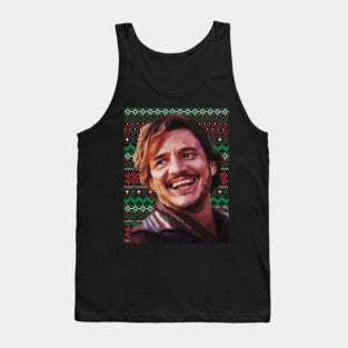 Nicolas Cage Pedro Pascal Meme - Ugly Xmas Part 2 Tank Top